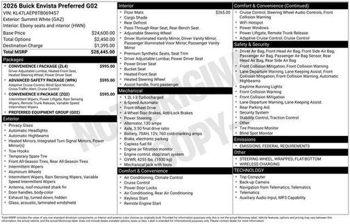 2026 Buick Envista Preferred FWD