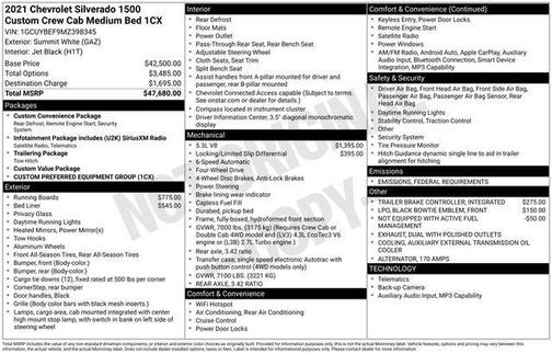 2021 Chevrolet Silverado 1500 Custom