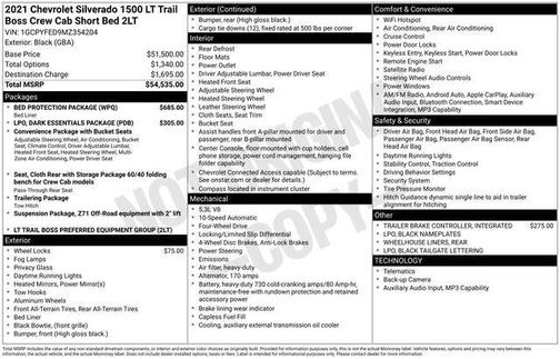 2021 Chevrolet Silverado 1500 LT Trail Boss