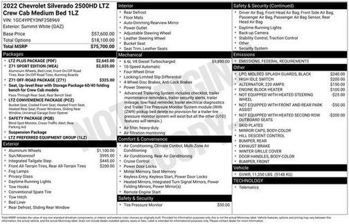 2022 Chevrolet Silverado 2500 LTZ