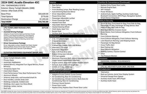 2024 GMC Acadia FWD Elevation