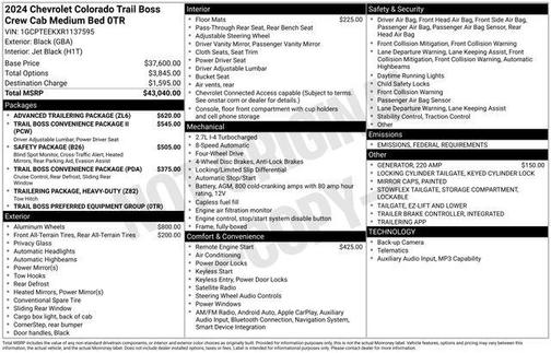 2024 Chevrolet Colorado Trail Boss