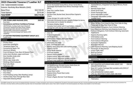 2023 Chevrolet Traverse LT Leather