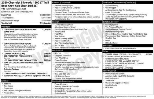 2020 Chevrolet Silverado 1500 LT Trail Boss