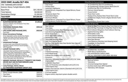 2023 GMC Acadia FWD SLT