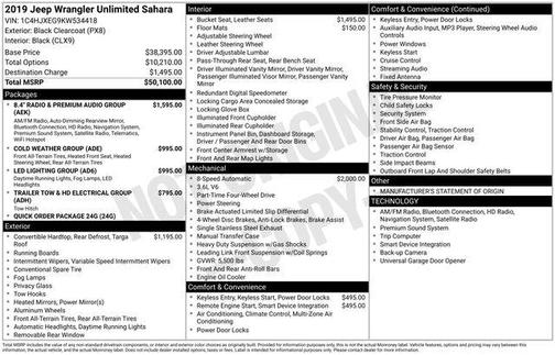 2019 Jeep Wrangler Unlimited Sahara