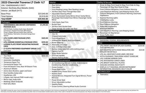 2023 Chevrolet Traverse LT Cloth
