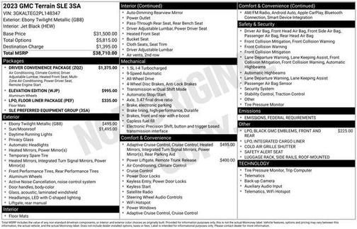 2023 GMC Terrain SLE