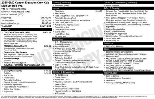 2025 GMC Canyon Elevation