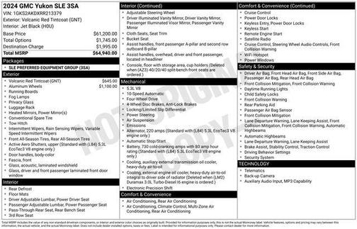 2024 GMC Yukon SLE