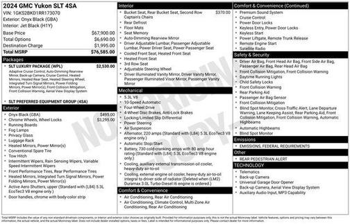 2024 GMC Yukon SLT
