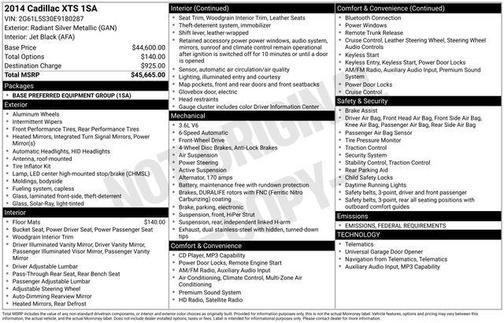 2014 Cadillac XTS Base