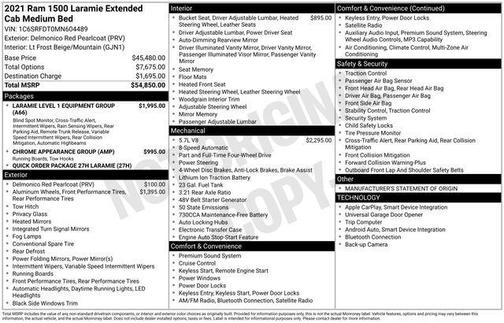 2021 RAM 1500 Laramie