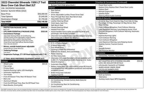 2022 Chevrolet Silverado 1500 LT Trail Boss