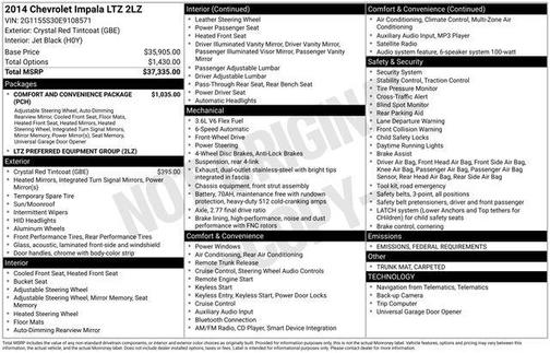 2014 Chevrolet Impala LTZ