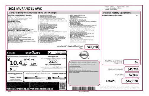 2023 Nissan Murano SL Intelligent AWD