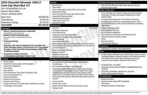 2025 Chevrolet Silverado 1500 LT