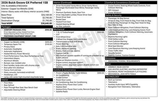 2026 Buick Encore GX Preferred