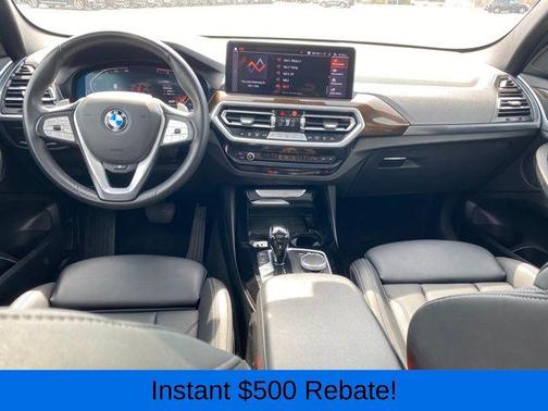 Black 2024 BMW X3 xDrive30i