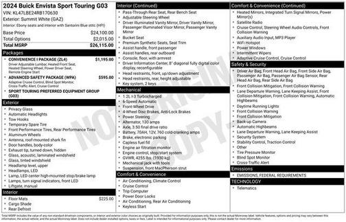 2024 Buick Envista Sport Touring FWD