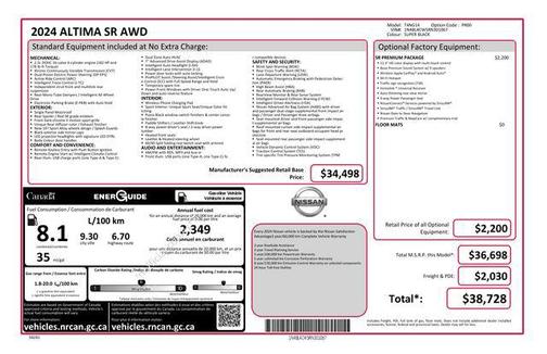 2024 Nissan Altima SR Intelligent AWD