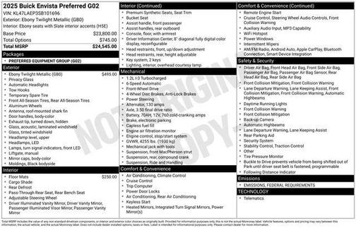 2025 Buick Envista Preferred FWD