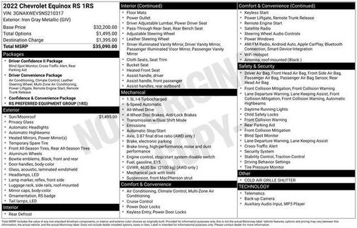 2022 Chevrolet Equinox AWD RS