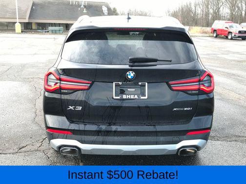 Black 2023 BMW X3 xDrive30i