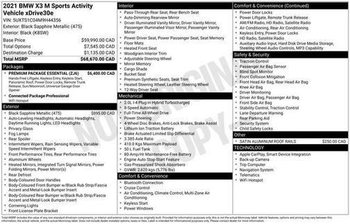 2021 BMW X3 PHEV xDrive30e