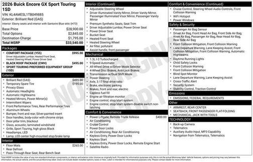 2026 Buick Encore GX Sport Touring