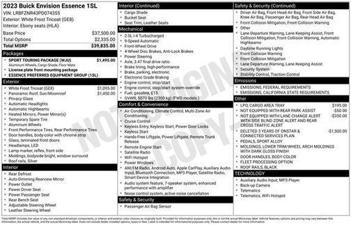 2023 Buick Envision Essence FWD