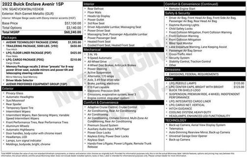 2022 Buick Enclave AWD Avenir