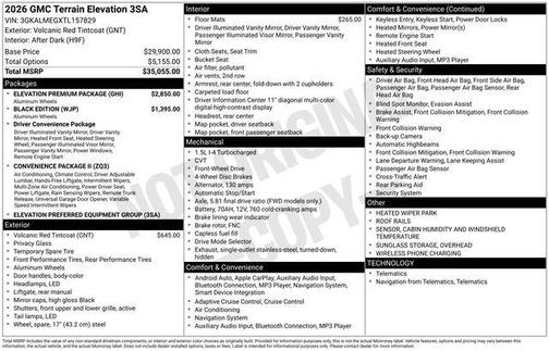 2026 GMC Terrain FWD Elevation