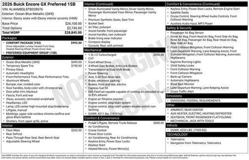 2026 Buick Encore GX Preferred