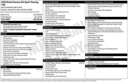 2025 Buick Encore GX Sport Touring