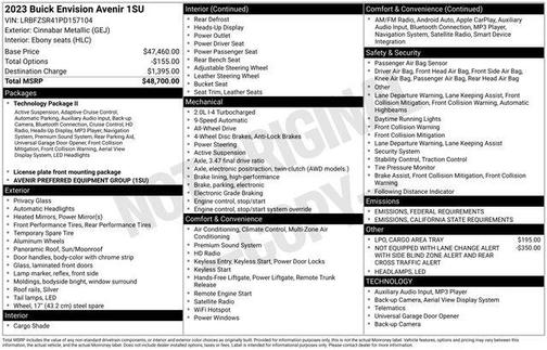 2023 Buick Envision Avenir AWD