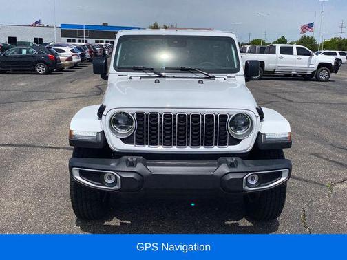 Bright White Clearcoat 2024 Jeep Wrangler 4-Door Sahara 4x4