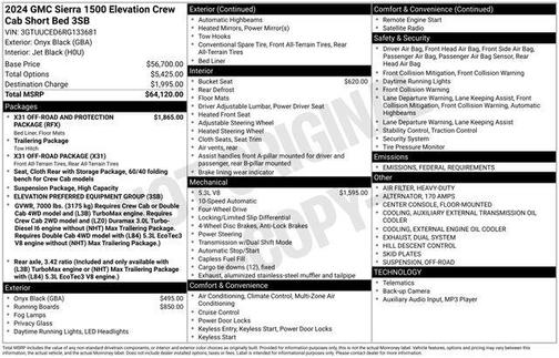 2024 GMC Sierra 1500 Elevation
