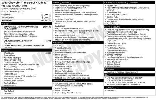 2023 Chevrolet Traverse LT Cloth