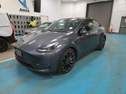 Gray 2023 Tesla Model Y Performance Dual Motor All-Wheel Drive