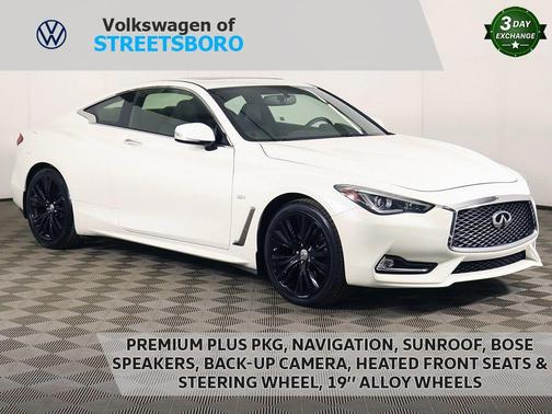 Majestic White 2017 INFINITI Q60 3.0T Premium