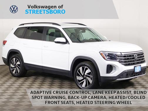 Pure White 2025 Volkswagen Atlas 2.0T SE w/Technology 4MOTION