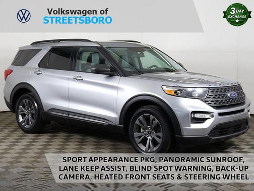 Silver 2021 Ford Explorer XLT