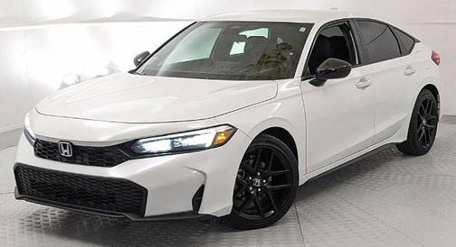 White 2025 Honda Civic SPORT