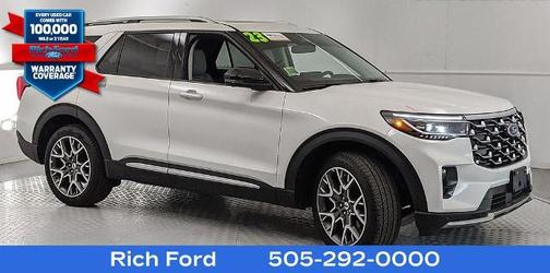 STAR WHITE MET TRI-COAT 2025 Ford Explorer PLATINUM
