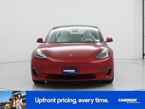 Red 2022 Tesla Model 3 Long Range