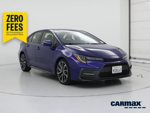 Blue 2020 Toyota Corolla XSE