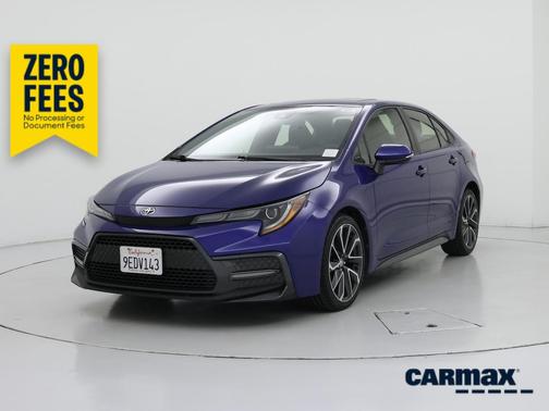 Blue 2020 Toyota Corolla XSE
