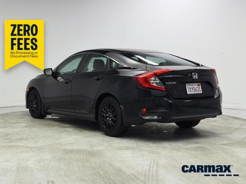 Black 2017 Honda Civic LX