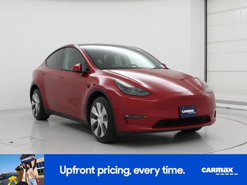 Red 2022 Tesla Model Y Long Range